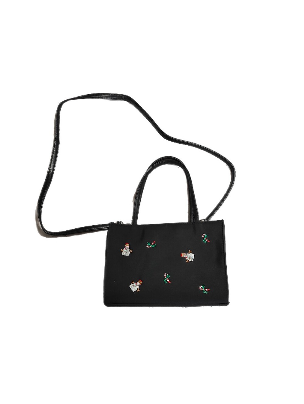 Vintage TiannI Christmas Handbag Black Purse